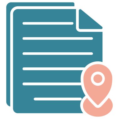 Belge. Web simgesi basit illüstrasyon