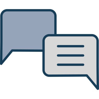 konuşma balonları simge vektör çizim tasarım mesaj