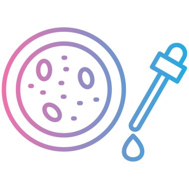 Yuvarlak bir simgenin vektör illüstrasyonu