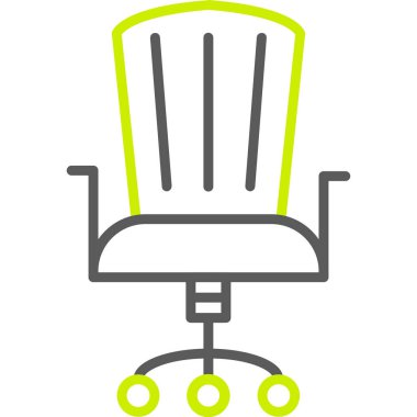 Sandalye. Web simgesi basit illüstrasyon