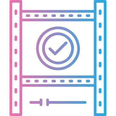 Bir takvim simgesinin vektör illüstrasyonu