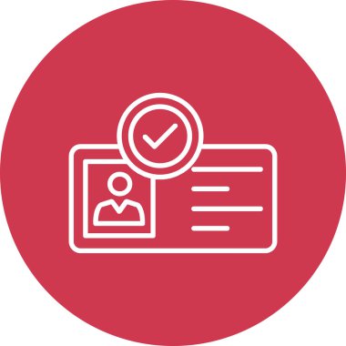 Modern kartvizit simgesinin vektör illüstrasyonu