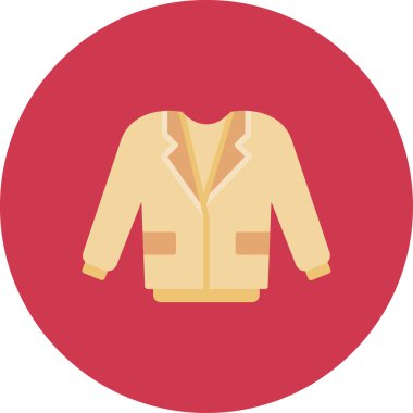 Ceket vektör simgesi. Basit resimleme