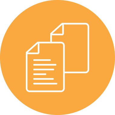 Belge. Web simgesi basit illüstrasyon