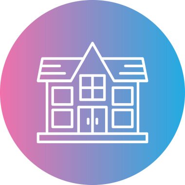 Ev simgesinin vektör illüstrasyonu