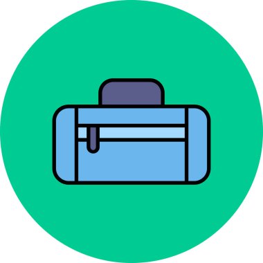 çanta simgesi vektör illüstrasyonu