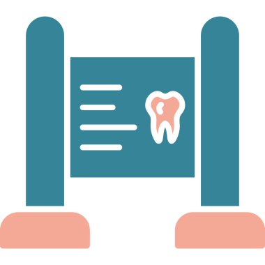 Dişçi. Web simgesi basit illüstrasyon