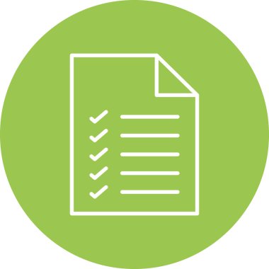 Belge. Web simgesi basit illüstrasyon