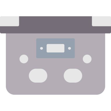 müzik kutusu ikon vektör illüstrasyonu