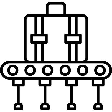 kablo araba ikonu vektör illüstrasyonu