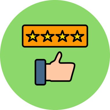 Müşteri gözden geçirme rengi simgesi