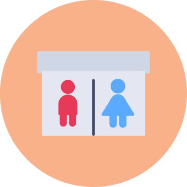 Bir kadın simgesinin vektör illüstrasyonu