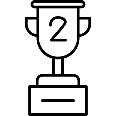 ödül simgesi beyaz arkaplanda izole edildi