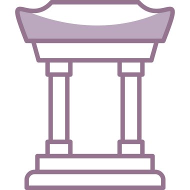 sütun simgesi - taslak biçimi