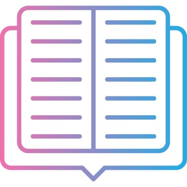 Kitap. Web simgesi basit illüstrasyon