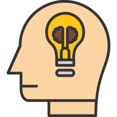 Ampul. Web simgesi basit illüstrasyon