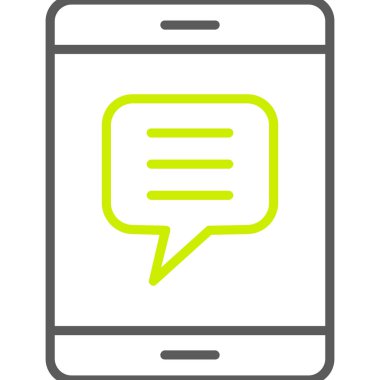 ileti simgesi, vektör illüstrasyonu