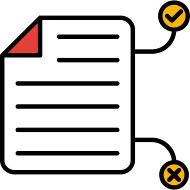 Kontrol listesi. Web simgesi basit tasarım