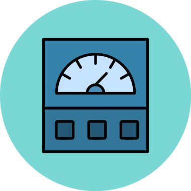 Bir ölçüm ölçeğinin vektör illüstrasyonu