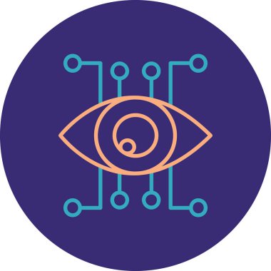 Göz simgesi vektör illüstrasyonu