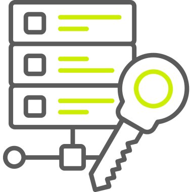 Anahtar arama vektör simgesi