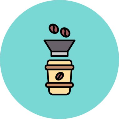 Vektör Kahve Simgesi illüstrasyonu