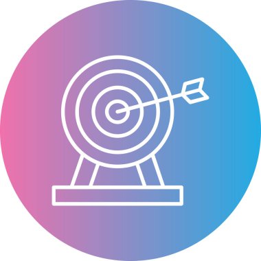 Hedef simgenin vektör illüstrasyonu