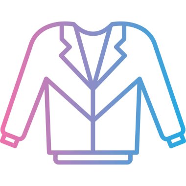 Takım elbise. Web simgesi basit illüstrasyon