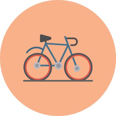 Bisiklet. Web simgesi basit illüstrasyon