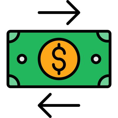 Para için. Web simgesi basit illüstrasyon