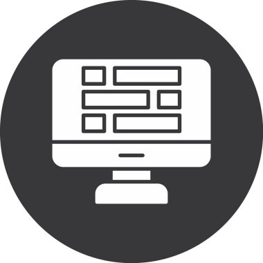 izleyici simgesi, vektör illüstrasyonu