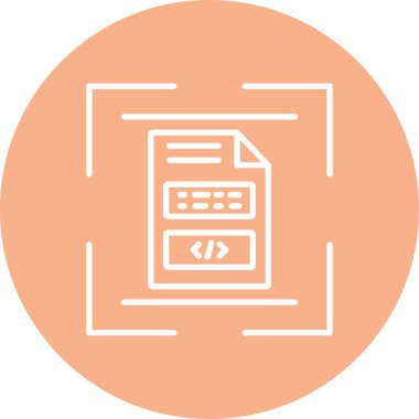 Web simgesi, bilgisayar teknolojisinin vektör illüstrasyonu