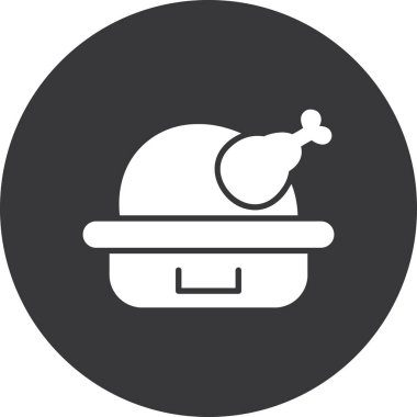 Gıda simgesinin vektör çizimi