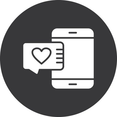 İleti simgesi soyut arkaplan grubunda izole edildi