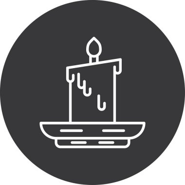 Mum kutsal kişilerin resmi, basit tarzı