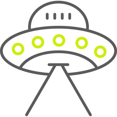 ufo. Web simgesi basit illüstrasyon