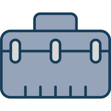 bavul simgesi modern vektör illüstrasyonu