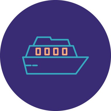 tekne vektör simgesi modern basit vektör illüstrasyonu