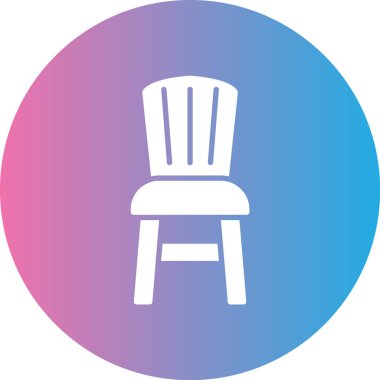 Sandalye. Web simgesi basit illüstrasyon