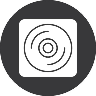 cd simge vektör illüstrasyonu