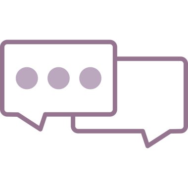 sohbet simgesi ile konuşma balonu