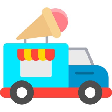 Yemek kamyonu. Basit tasarım