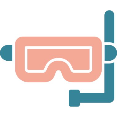 gözlük ikonu vektör illüstrasyonu