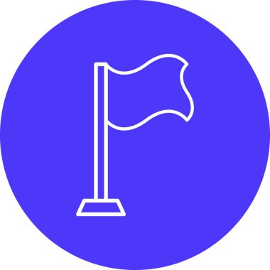 bayrak ikonu vektör illüstrasyonu