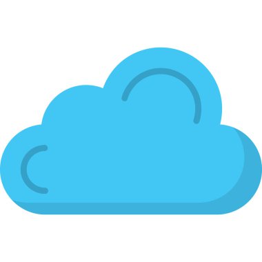 bulut simgesi, vektör illüstrasyonu