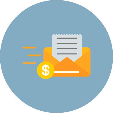 Bill düz vektör simgesi