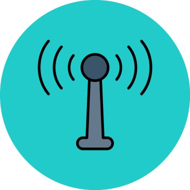 kablosuz ikon vektör illüstrasyonu