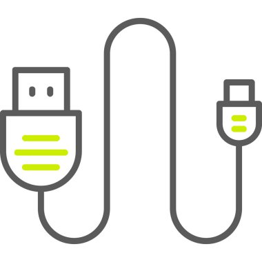 usb Simgesi, Vektör illüstrasyonu