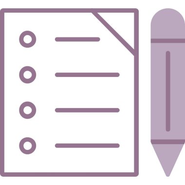 Belge. Web simgesi basit illüstrasyon