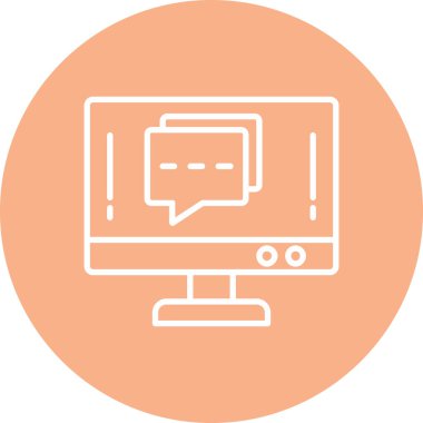 Konuş. Web simgesi basit tasarım